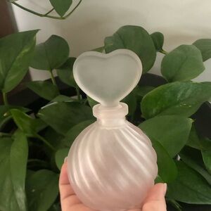 Frosted Heart-Shaped Perfume Bottle